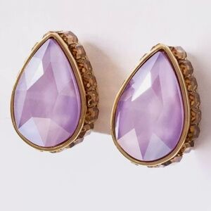 Swarovski NEW Orbita Women's Purple Crystal Gold-tone plated Earring